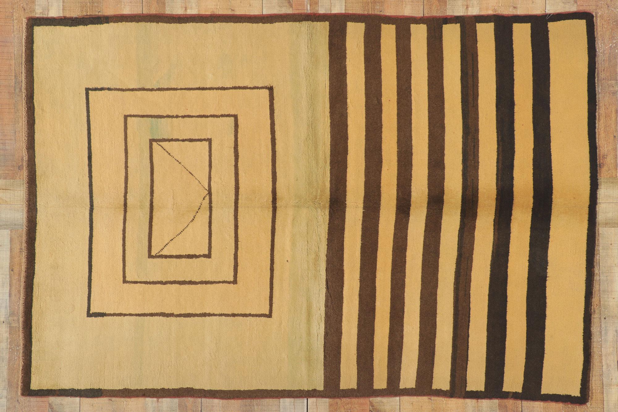Tappeto Oushak turco degli anni '60 con stile moderno in vendita 1