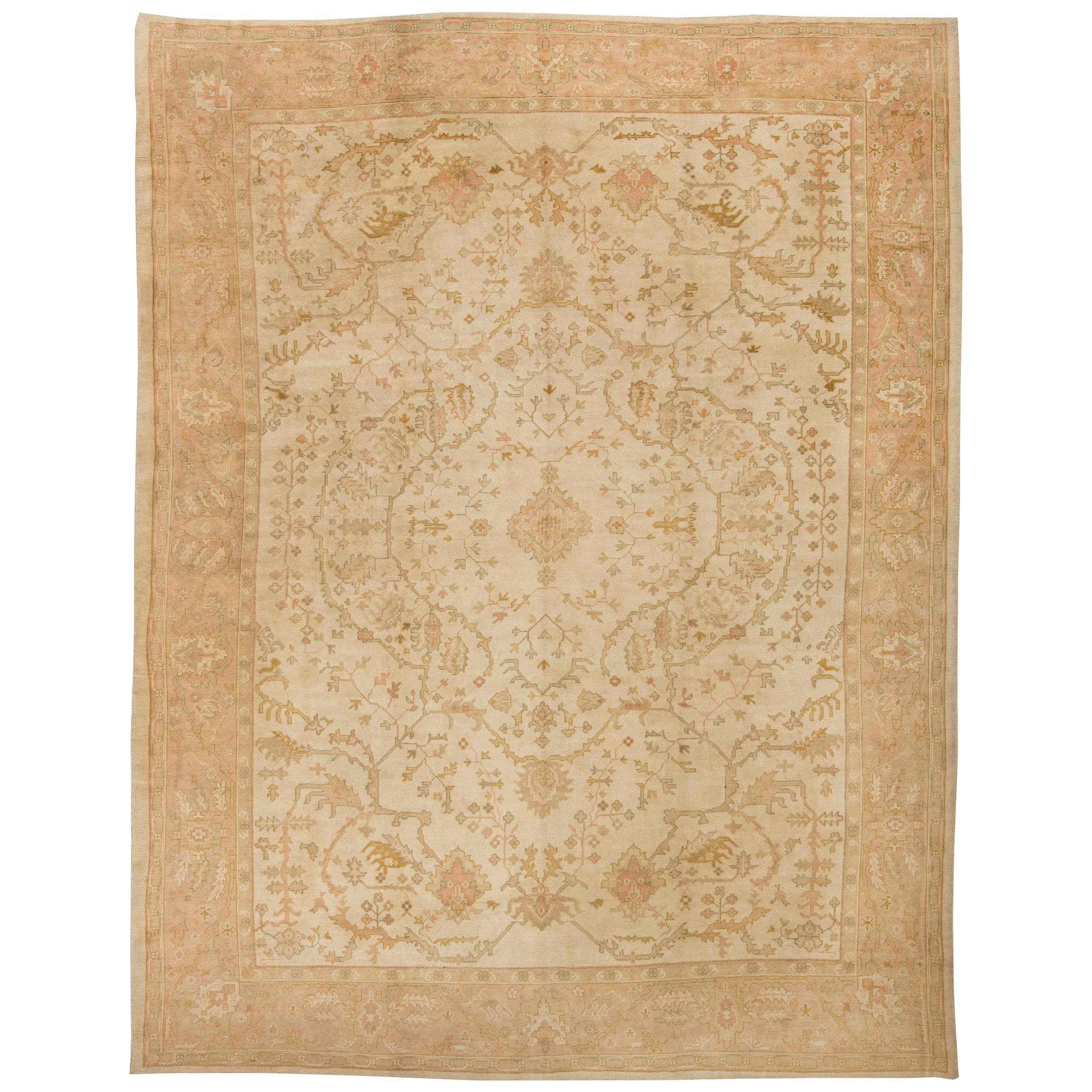 Vintage Oushak Rug For Sale at 1stDibs