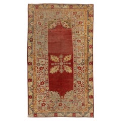 Türkischer Oushak-Teppich im Vintage-Stil, 1,82 m x 1,82 m