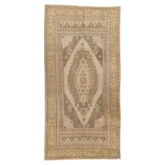 Vintage Muted Turkish Oushak Rug, Classic Charm Meets Modern Flair