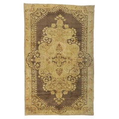 Alfombra turca Oushak vintage