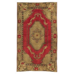 Vintage Turkish Oushak Rug