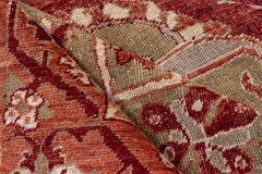 Vintage Turkish Oushak Rug Hand Knotted Medallion Rug