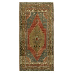 Vintage Türkisch Oushak Teppich, Handgewebte Wolle, 4'7 x 8'7