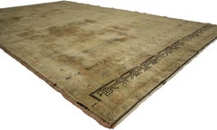 Vintage Turkish Oushak Rug in a Traditional Style