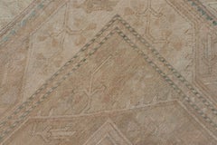 Vintage Turkish Oushak Rug in Soft Beige and Pastel Accents 6'0"x9'7"