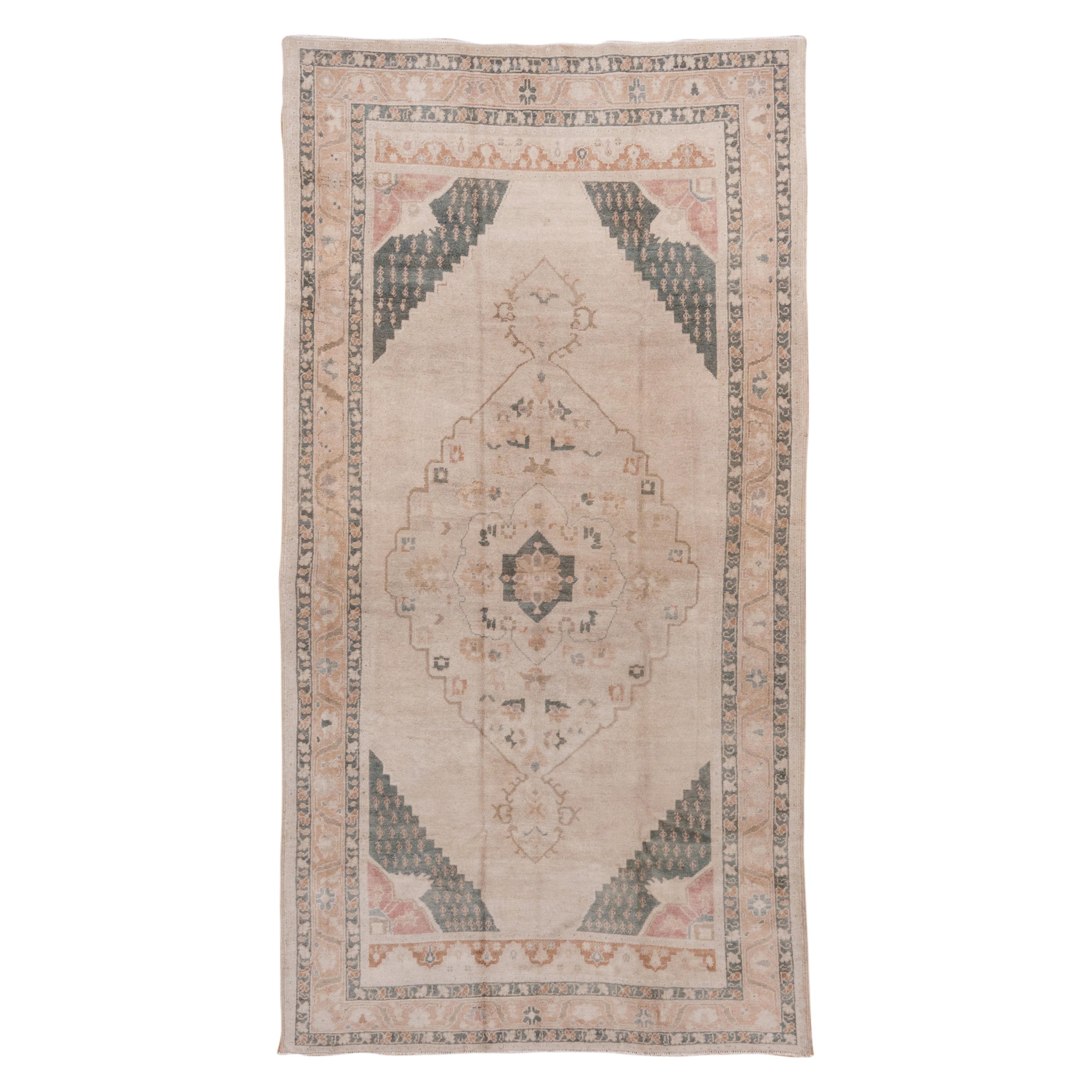 Vintage Turkish Oushak Rug, Soft Palette For Sale at 1stDibs | soft ...