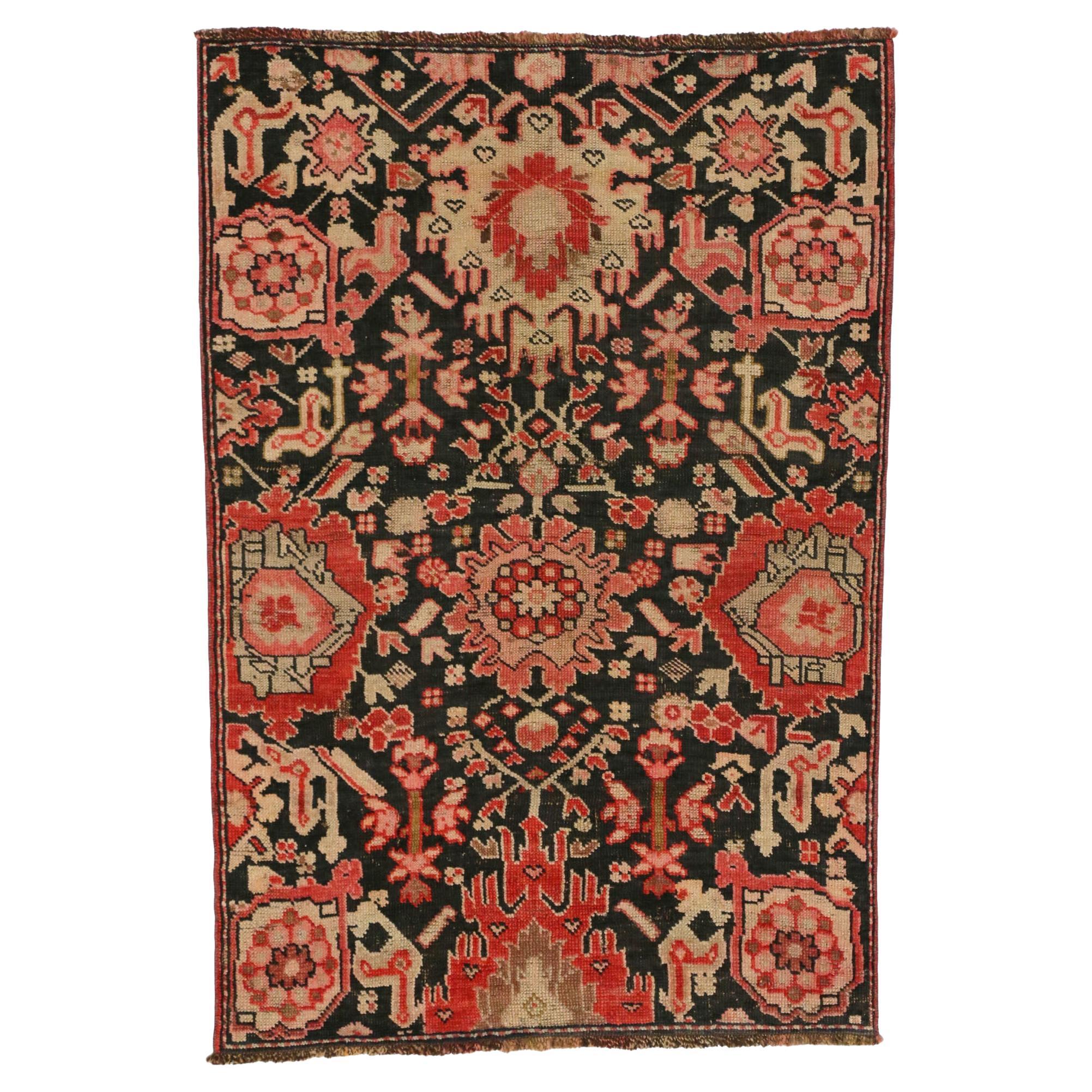 Vintage Turkish Oushak Rug, Maximalist Style Meets Traditional Sensibility