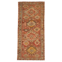 Vintage Turkish Oushak Rug, Nomadic Enchantment Meets Tribal Flair