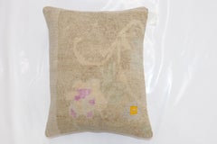 Coussin de tapis turc Oushak vintage
