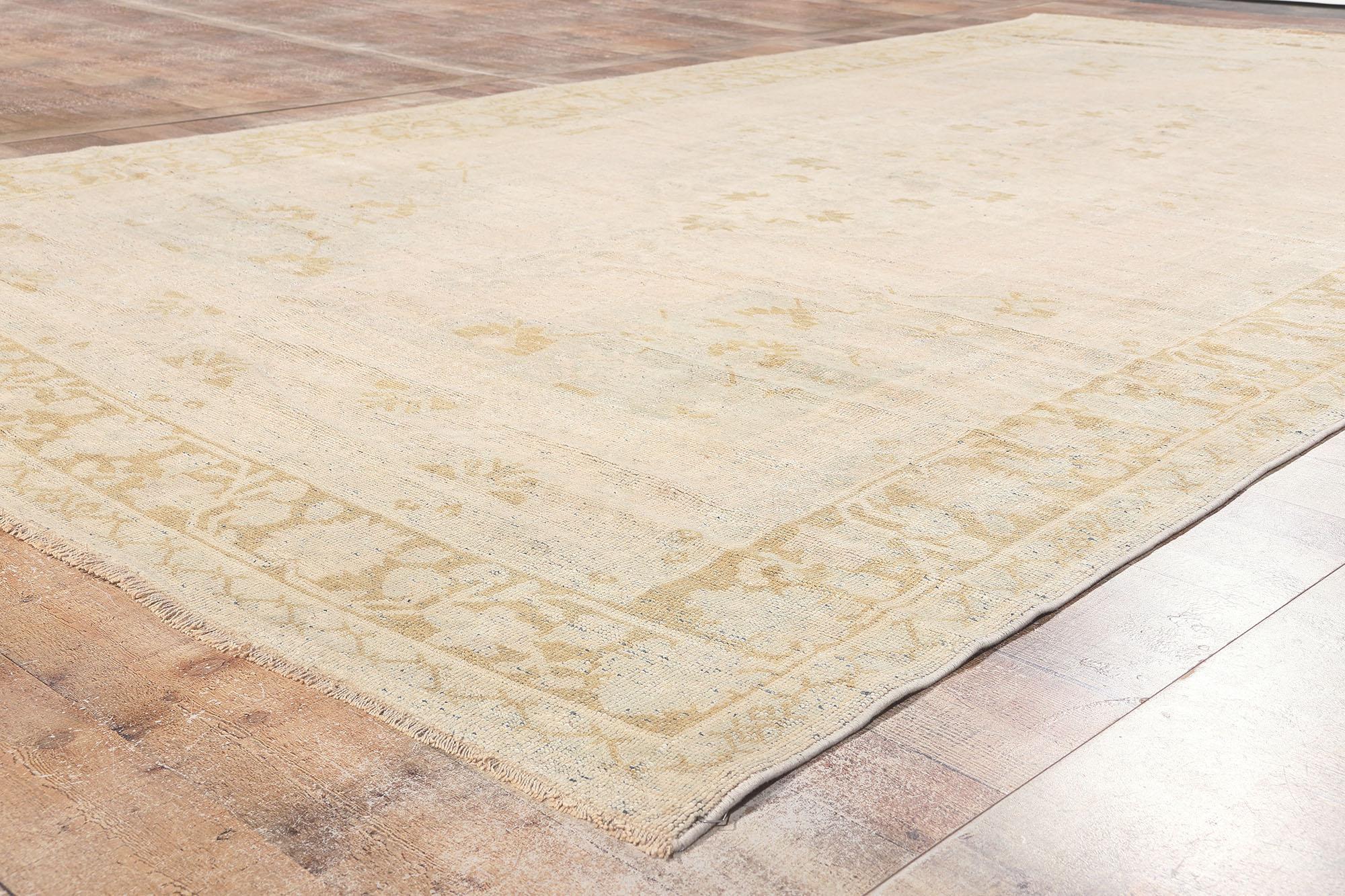 Vintage Turkish Oushak Rug, Quiet Sophistication Meets Anatolian Charm 1