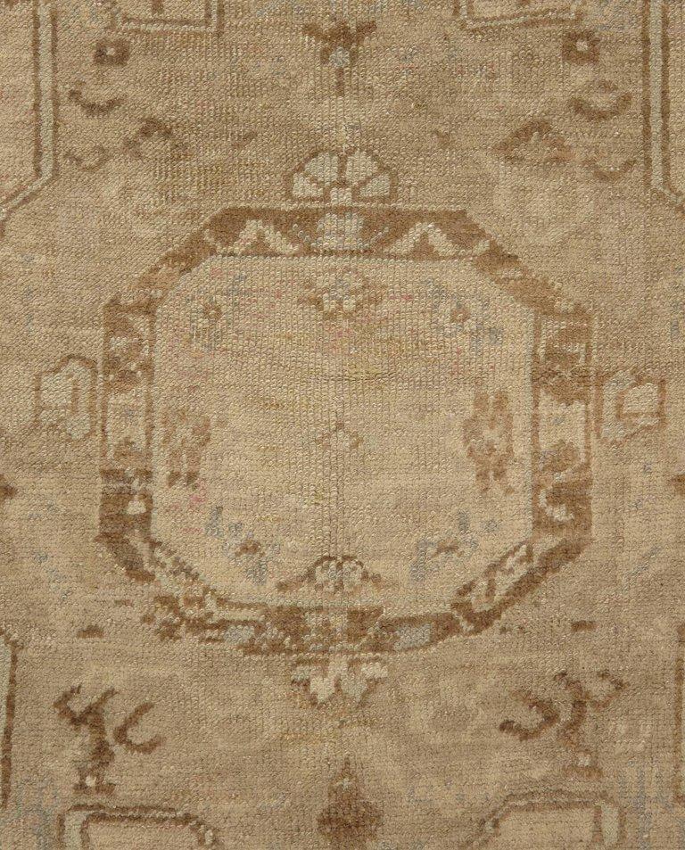 Turc Tapis turc Oushak vintage, 3'10 x 7'8 en vente