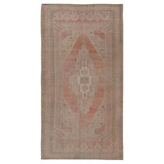 Tapis d'Oushak turc vintage  3'4 x 6'1