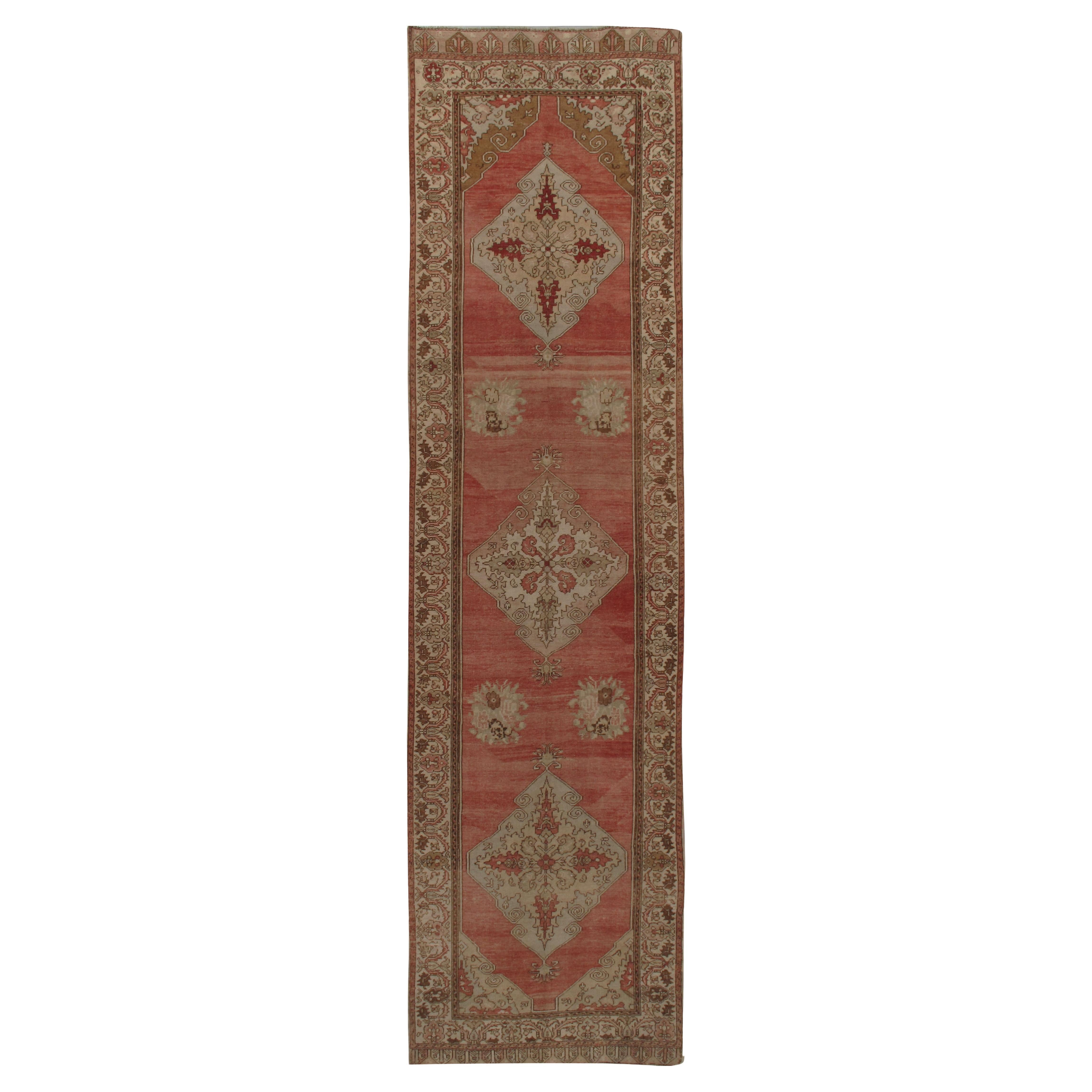 Tapis turc Oushak vintage 3'5 x 12'9