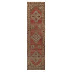 Türkischer Oushak-Teppich-Läufer im Vintage-Stil 3'5 x 12'9