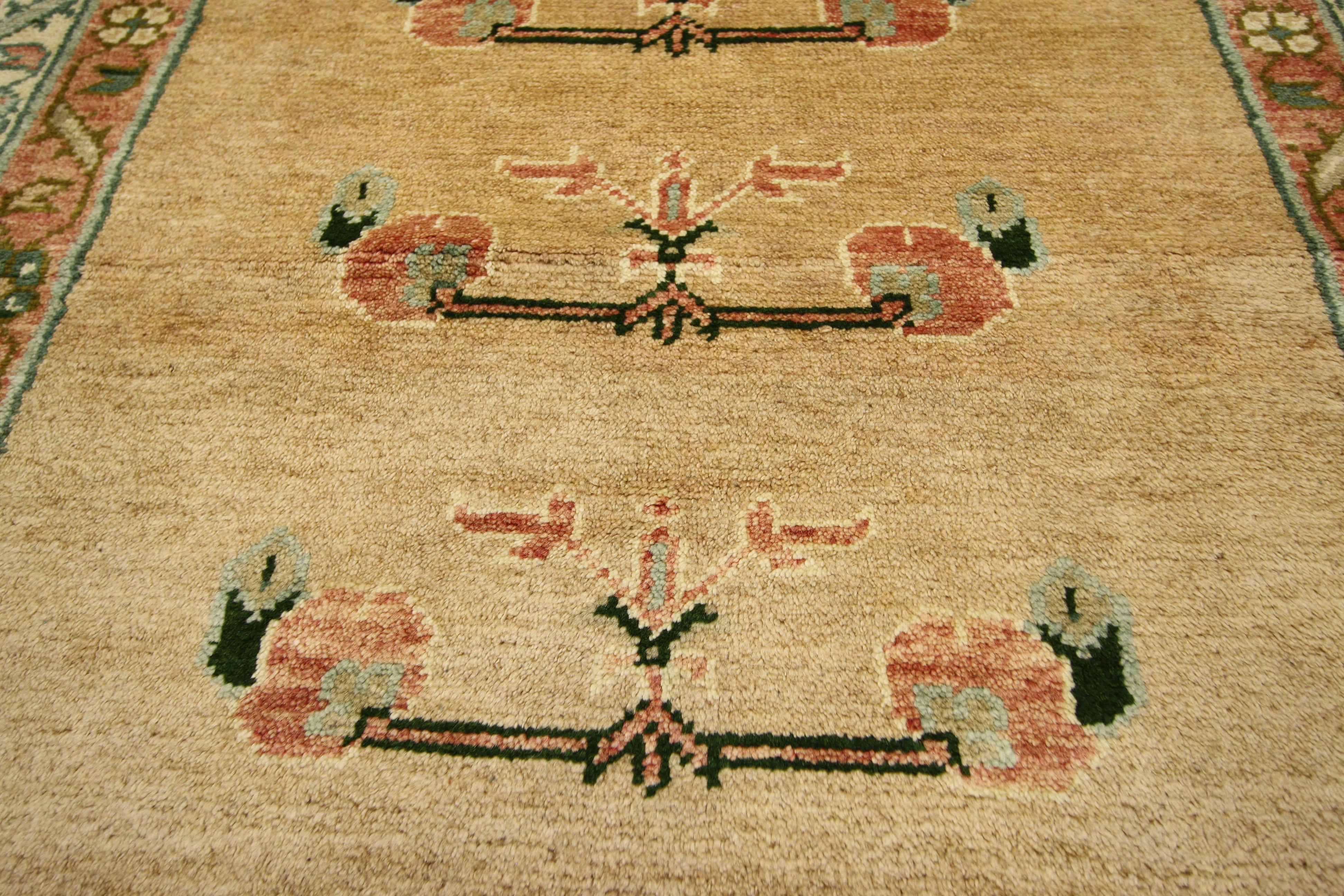 20th Century Vintage Turkish Oushak Runner with Traditional Style, Hallway Carpet Runner