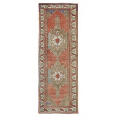 Vintage Turkish Oushak Rug, Rustic Sensibility Meets Nomadic Charm