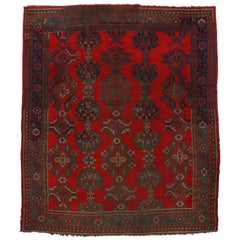 Vintage Turkish Oushak Rug, Thomas Eakins Inspired Rug