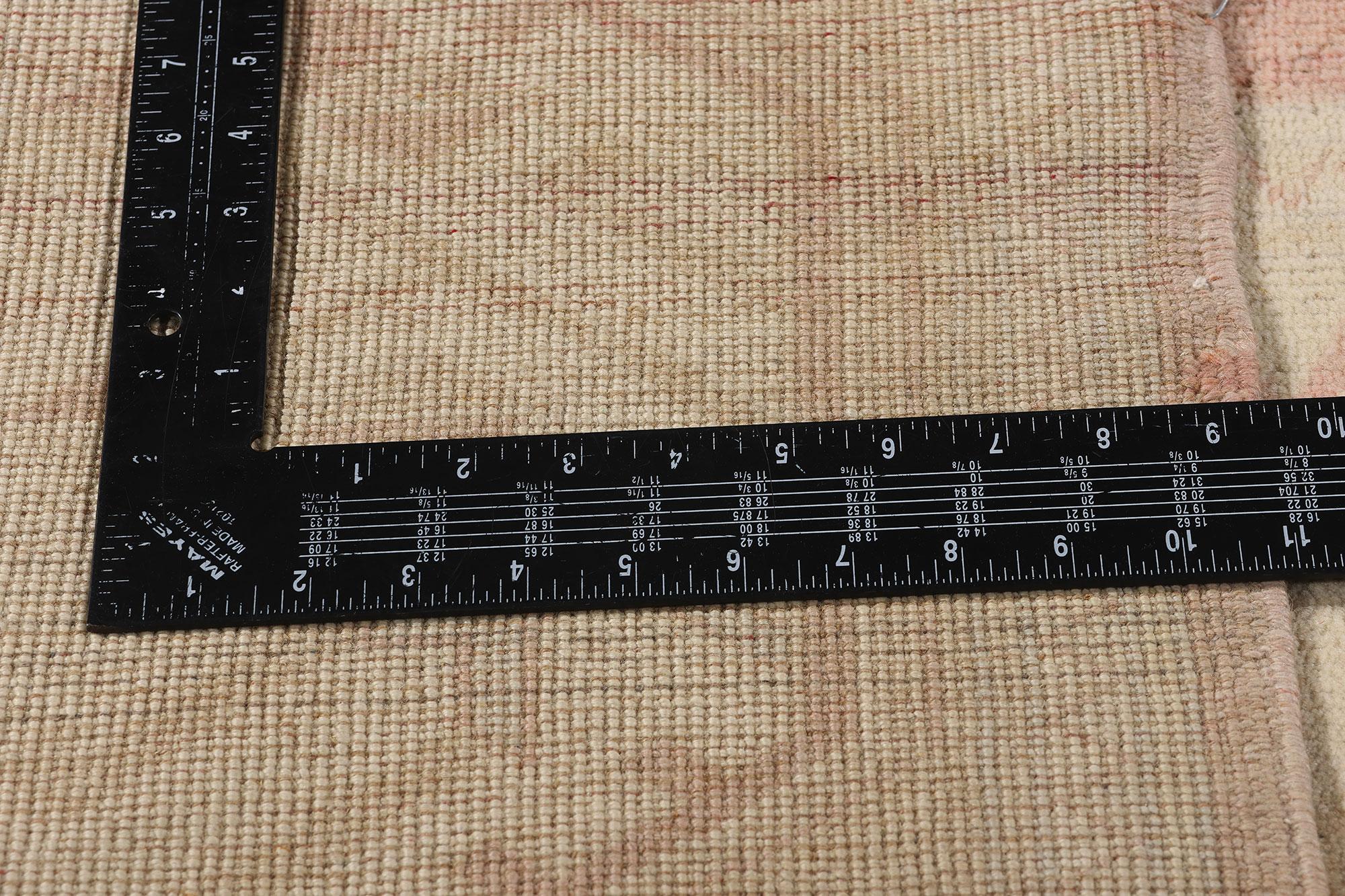 Tapis turc Oushak, la sensibilité traditionnelle rencontre le raffinement décontracté Bon état - En vente à Dallas, TX
