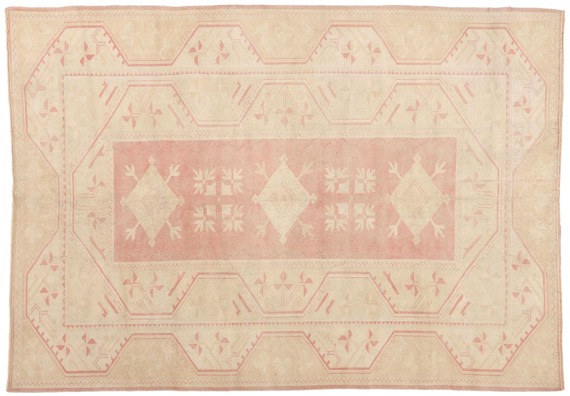 Tapis turc Oushak, la sensibilité traditionnelle rencontre le raffinement décontracté en vente 2