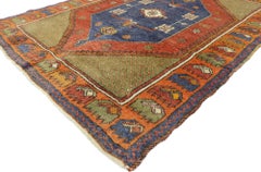 1960's Turkish Oushak Rug with Modern Style