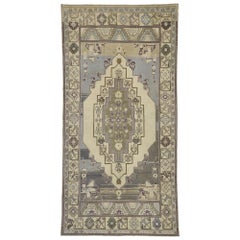 Alfombra turca vintage Oushak de estilo Cottage Shaker Style