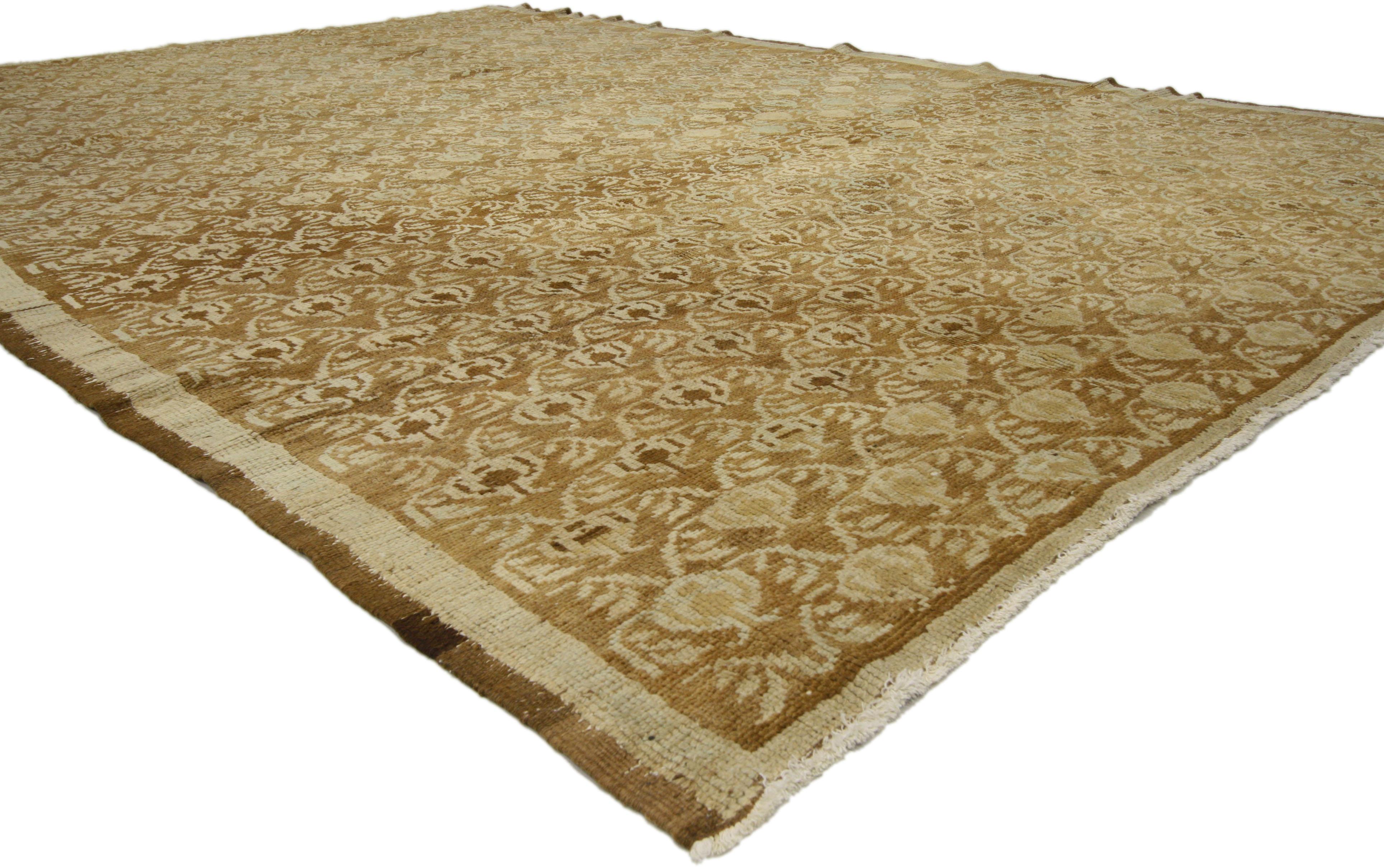 Turc Tapis turc Oushak de style traditionnel des années 1960 en vente