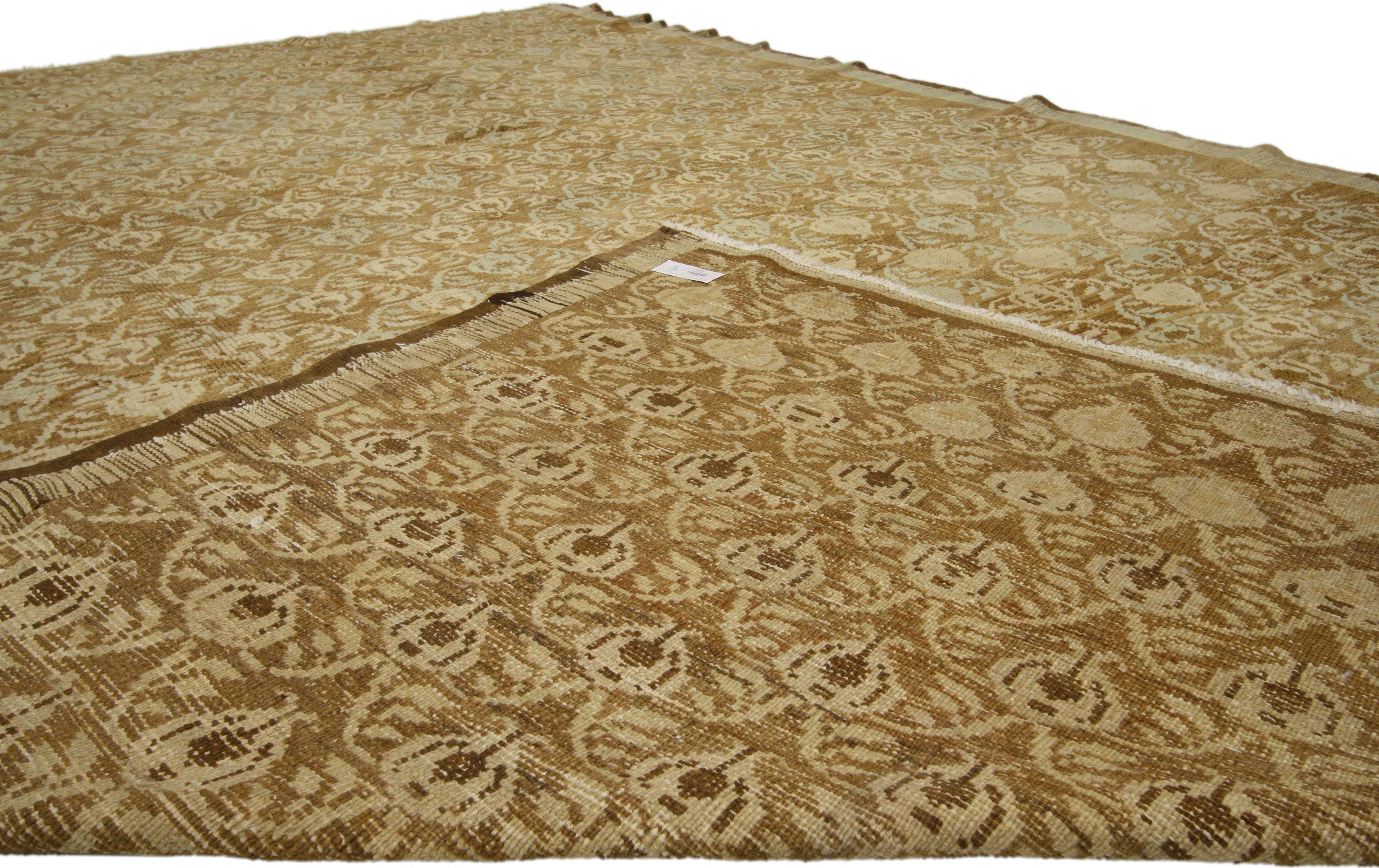 Tapis turc Oushak de style traditionnel des années 1960 en vente 1