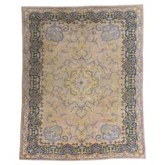 1930's Turkish Oushak Carpet with Traditional Style