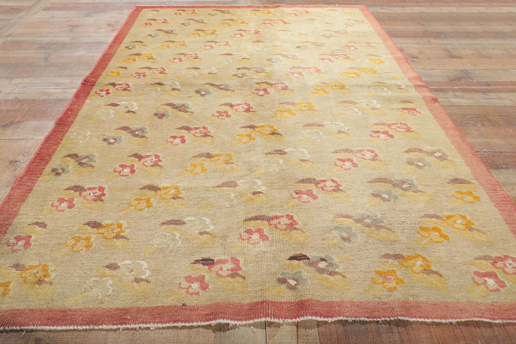 Tapis de Turquie vintage Oushak en vente 1