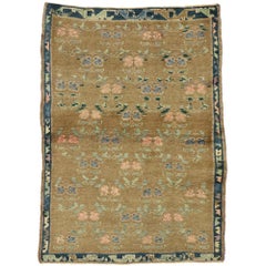 Vintage Turkish Oushak Rug with French Country Style