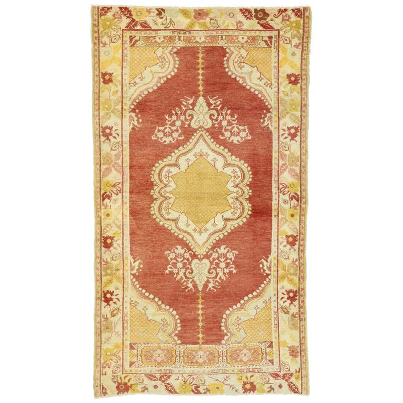 Vintage Turkish Oushak Rug with French Provincial and Rococo Style For ...