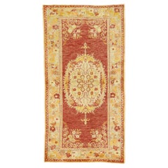 1950’s Turkish Oushak Carpet with Traditional Style