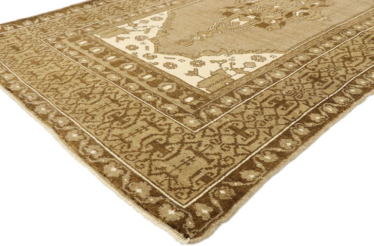 Vintage Turkish Oushak Rug with Modern Puritan Shaker Style For Sale at ...