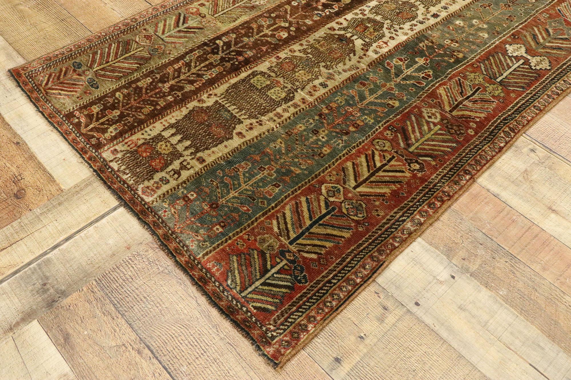 Vintage Turkish Oushak Rug with Modern Rustic Tribal Style For Sale 1