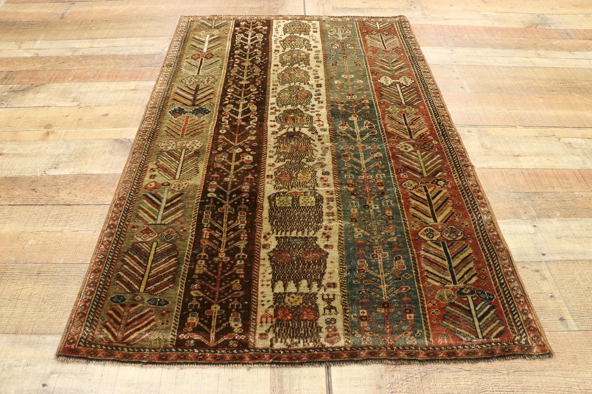 Vintage Turkish Oushak Rug with Modern Rustic Tribal Style For Sale 2