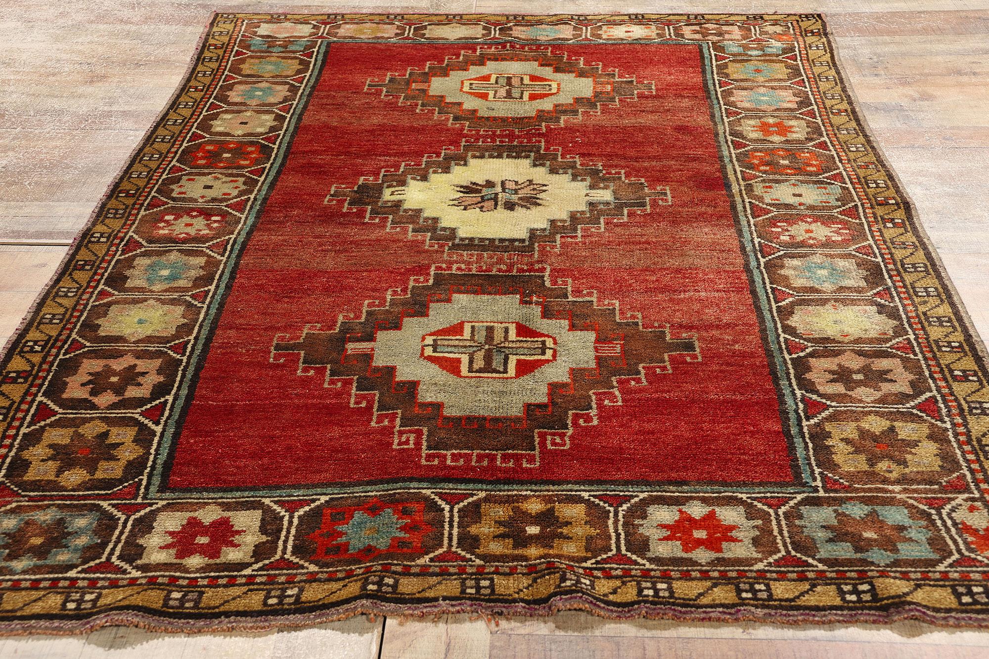 Vintage Turkish Oushak Rug For Sale 2