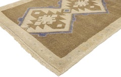 Vintage Turkish Oushak Rug with Modern Bohemian Style
