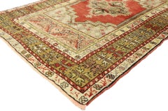 Vintage Turkish Oushak Rug with Modern Traditional Style