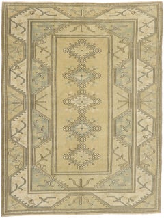 Vintage Turkish Oushak Rug