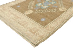 Vintage Turkish Oushak Rug with Romantic French Country Cottage Style