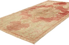 Vintage Turkish Oushak Rug with Rustic Earth-Tone Colors