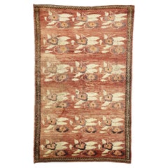 Vintage Turkish Oushak Rug with Rustic Earth-Tone Colors