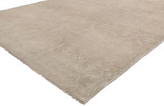 Vintage Turkish Oushak Rug with Shaker Style and Neutral Colors