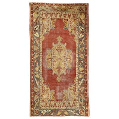 Vintage Turkish Oushak Rug with Southern Living Neoclassical Style
