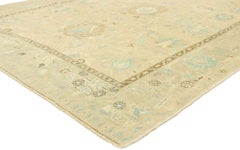 Vintage Turkish Oushak Rug with Modern Style