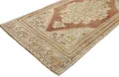 Vintage Turkish Oushak Rug with Traditional Modern Style