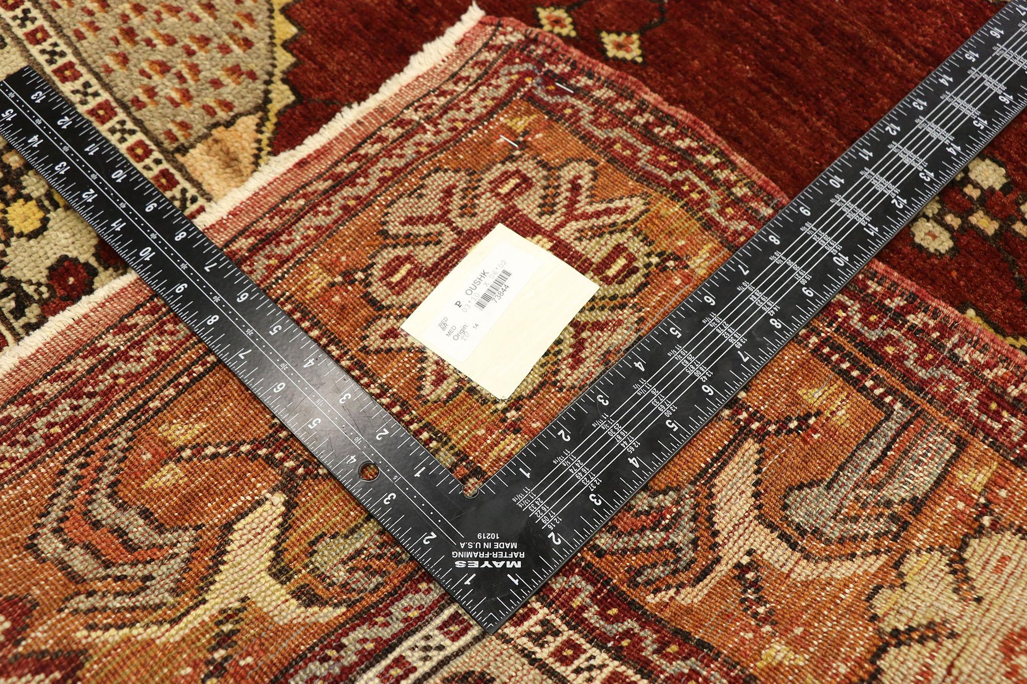 1960's Turkish Oushak Carpet with Modern Style In Good Condition For Sale In Dallas, TX