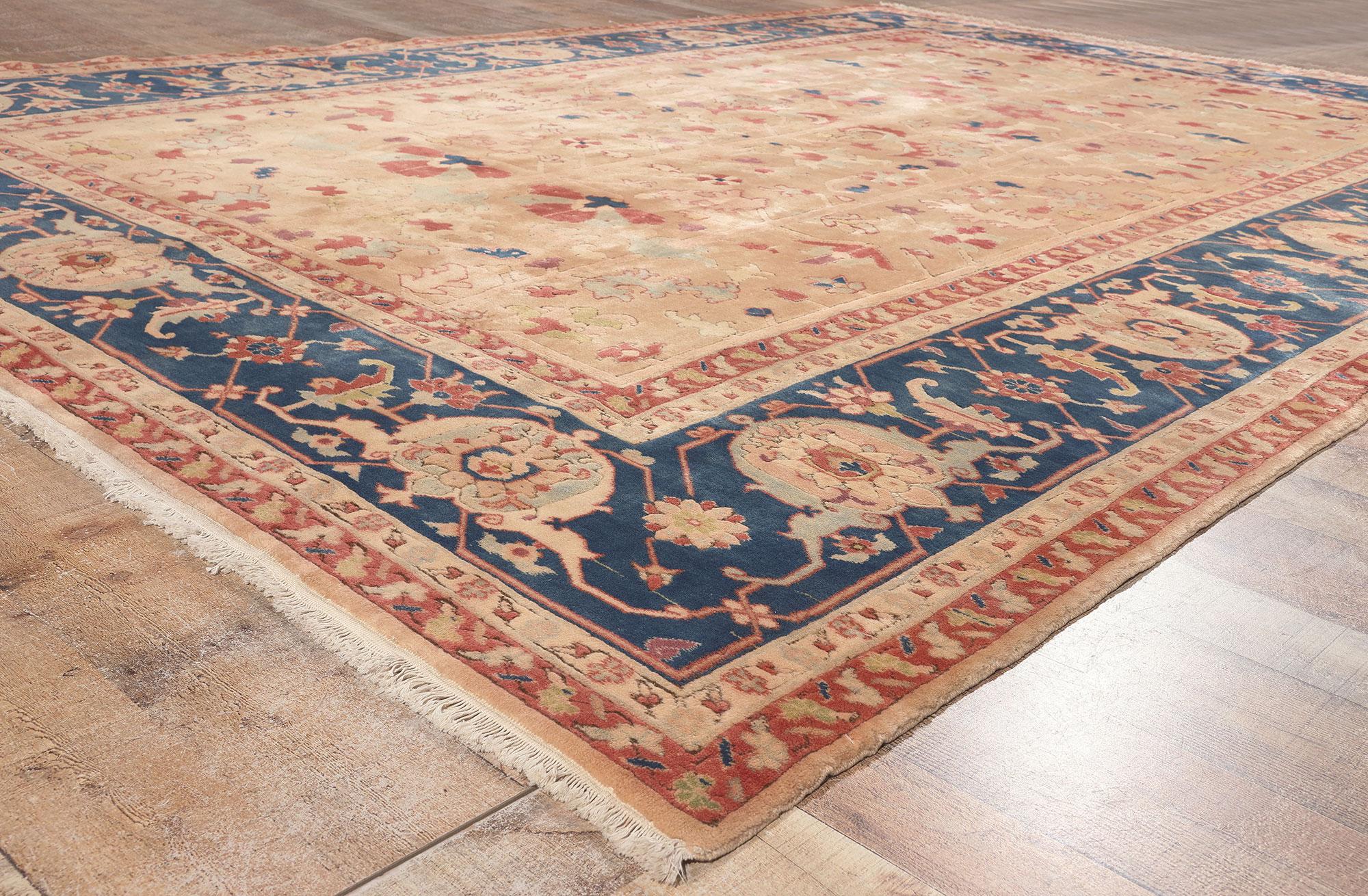 Vintage Turkish Oushak Rug For Sale 1