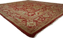 1960's Turkish Oushak Rug with Traditional Style